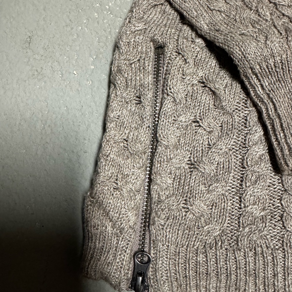 American Eagle Outfitters Taupe Cable Knit Sweater - Picture 2 of 3